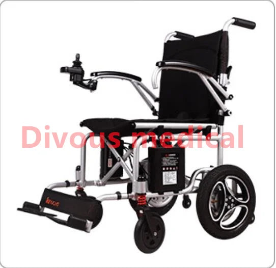 120kg Load-bearing Aluminum Alloy Foldable Electric Wheelchair Lightweight Travel for the Disabled