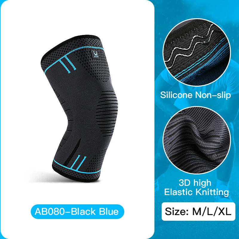 Compression Knee Support Sleeve — Elastic Brace for Sports