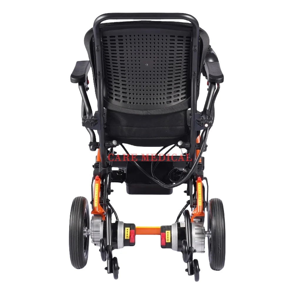 Foldable Aluminum Alloy Electric Wheelchair Long Battery Lightweight Smart for Elderly and Disabled