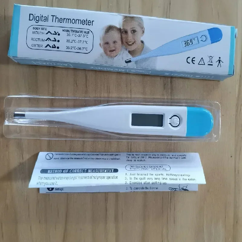 Digital Body Thermometer — Oral & Armpit with Fever Alert
