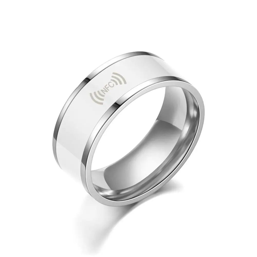 NFC Smart Ring for Women – Rhinestone Fashion Ring, Waterproof, Android Compatible