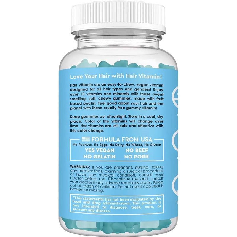 Biotin Hair Growth Gummies — 60 Capsules with Collagen & Vitamins
