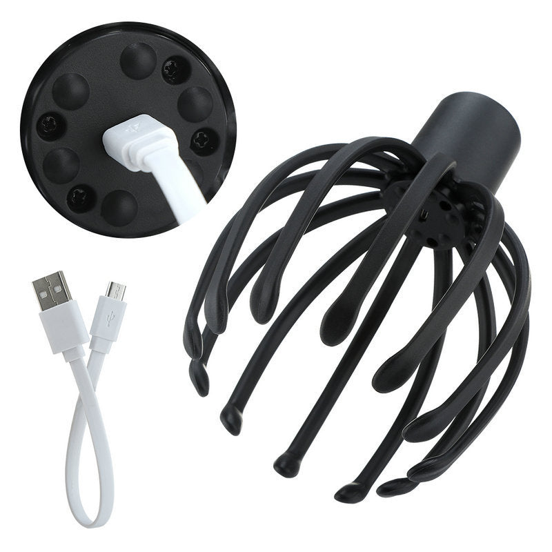 Multi Claw Electric Scalp Massager — 12-Arm Kneading Head Massager