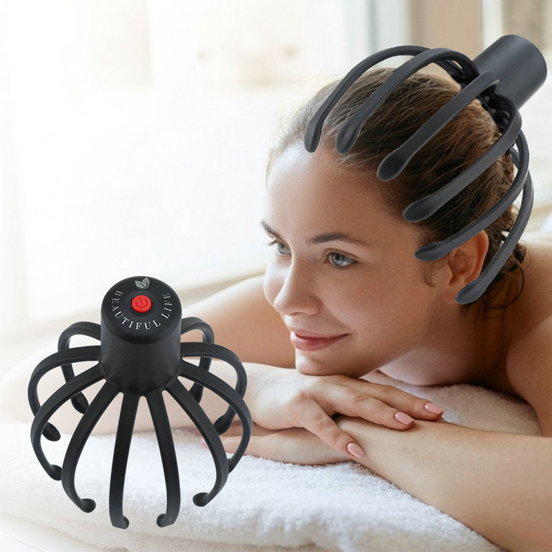 Multi Claw Electric Scalp Massager — 12-Arm Kneading Head Massager