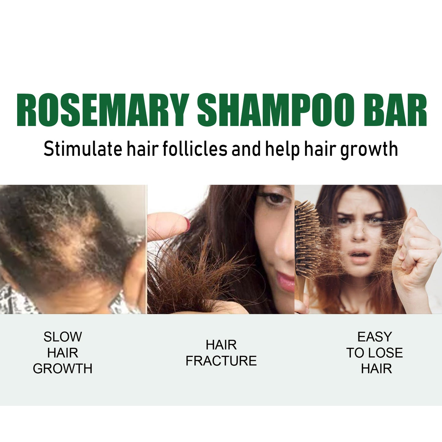 Rosemary Hair Growth Shampoo Bar — Natural Scalp Cleanser