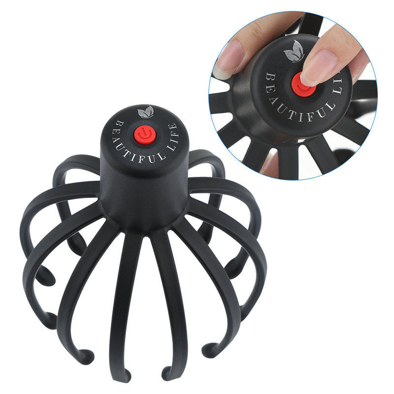 Multi Claw Electric Scalp Massager — 12-Arm Kneading Head Massager