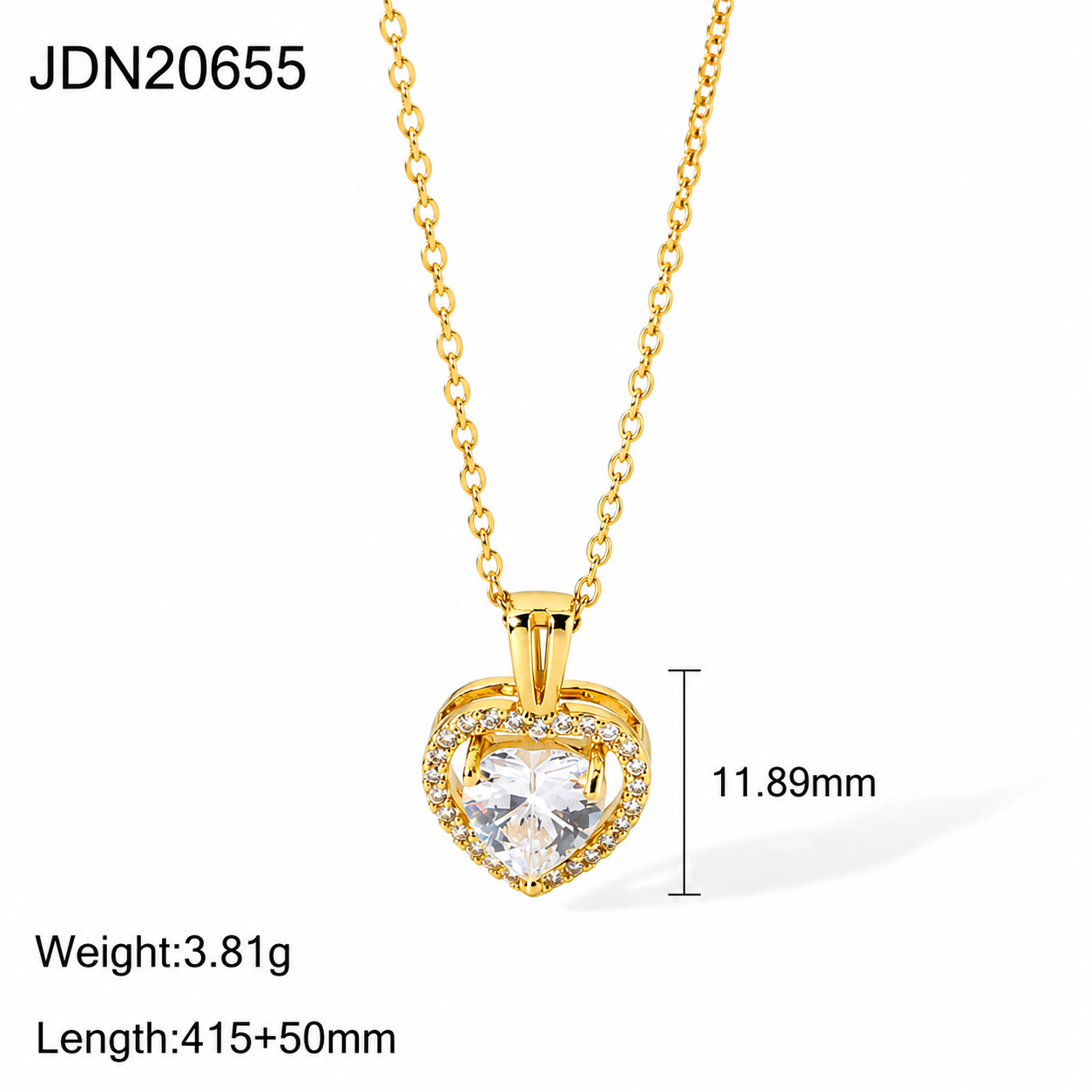 Exquisite Women's Wedding Jewelry Stainless Steel Gold