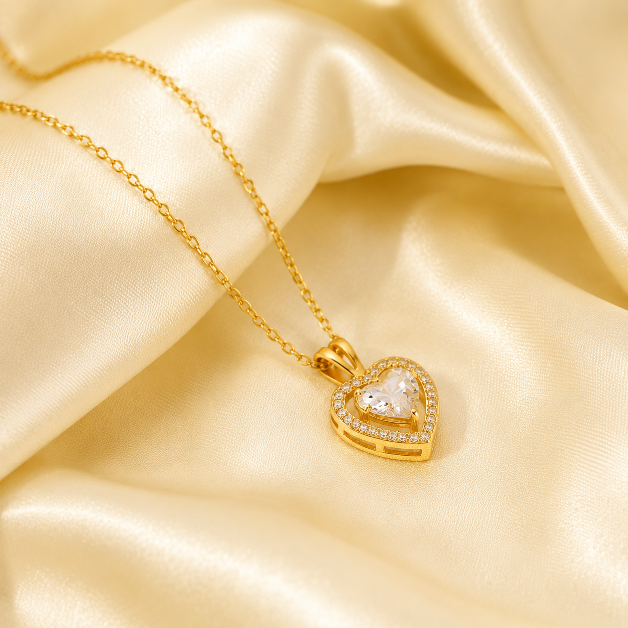 Exquisite Women's Wedding Jewelry Stainless Steel Gold