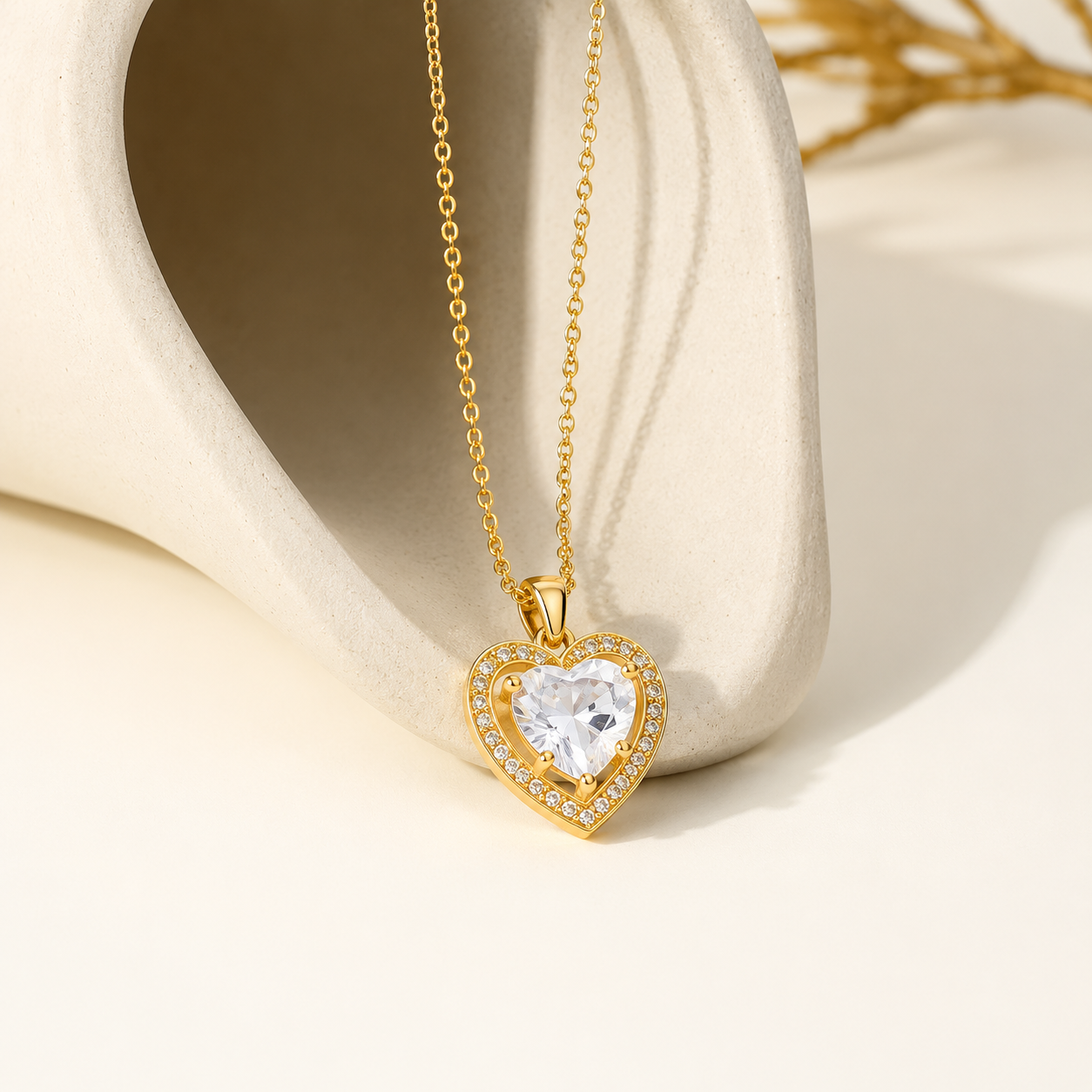 Exquisite Women's Wedding Jewelry Stainless Steel Gold
