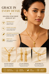 Gold Star Necklace & Earrings Set – Elegant Accessories