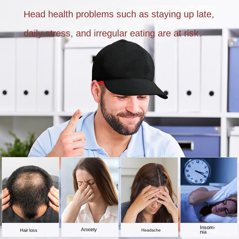 Red Light Hair Growth Cap — 180 LED Phototherapy Hat