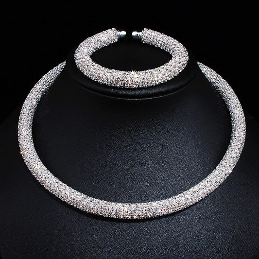 Luxury Crystal Rhinestone Collar Choker Necklace 2025