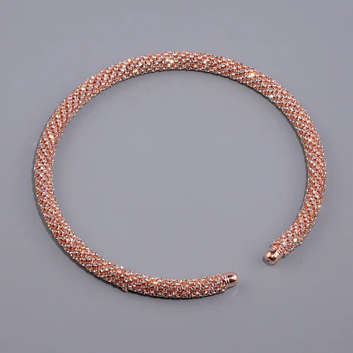 Luxury Crystal Rhinestone Collar Choker Necklace 2025