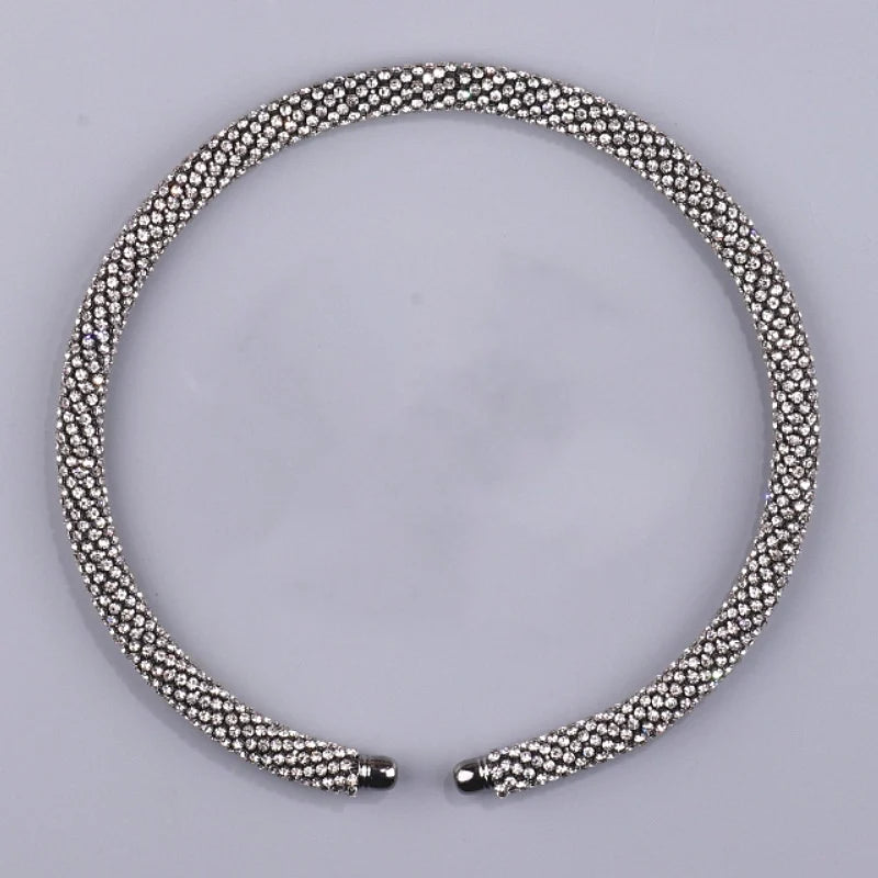 Luxury Crystal Rhinestone Collar Choker Necklace 2025
