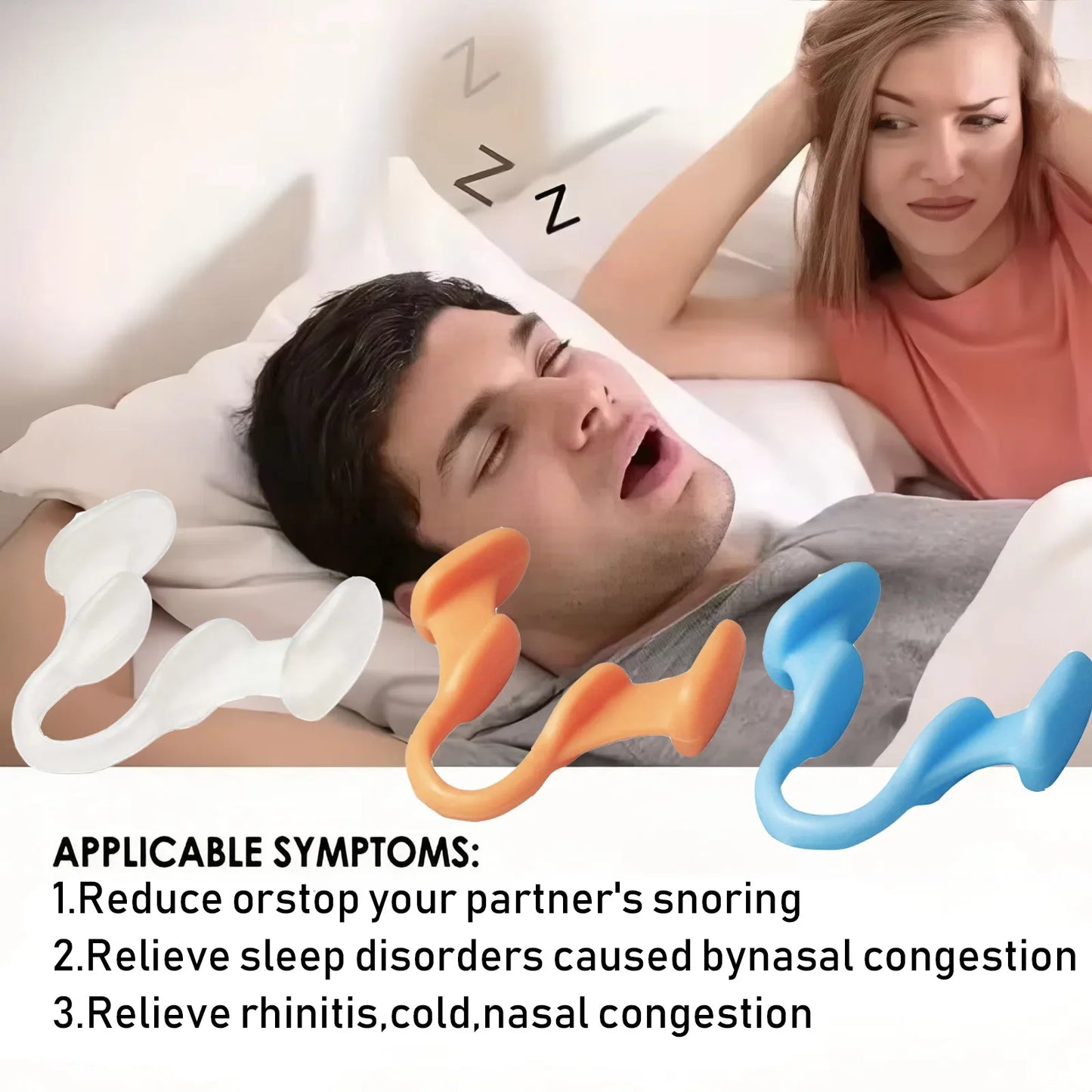 Nasal Dilator Nose Clips – Anti Snoring & Breathing Aid