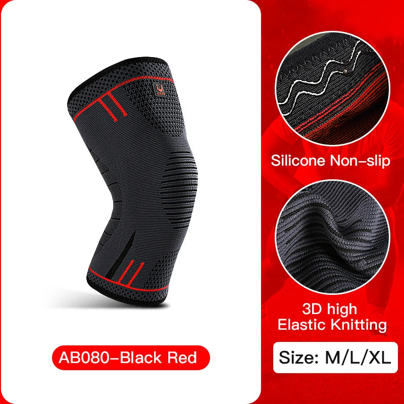Compression Knee Support Sleeve — Elastic Brace for Sports