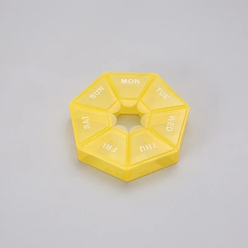7-Day Pill Organizer Box – Weekly Tablet Holder for Travel & Daily Use