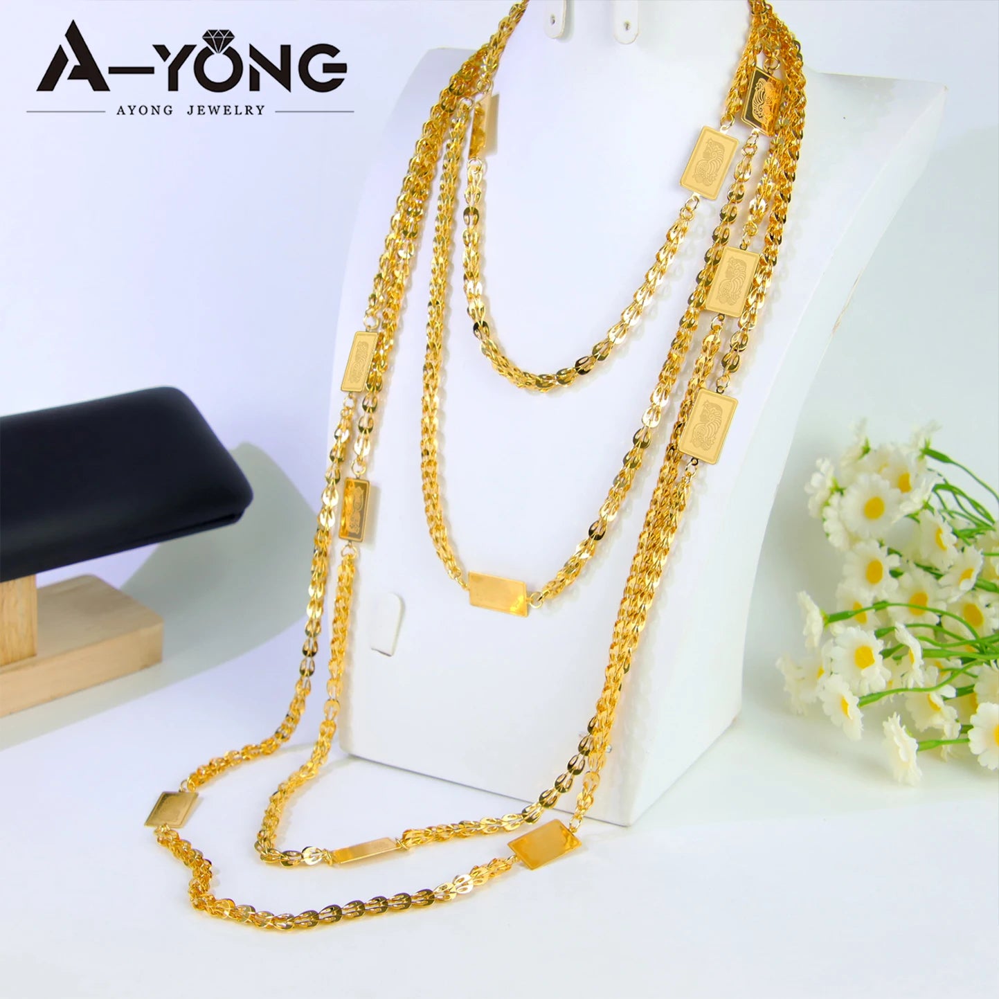 Dubai 21K Gold Plated Turkish Vintage Coin Chain Necklace
