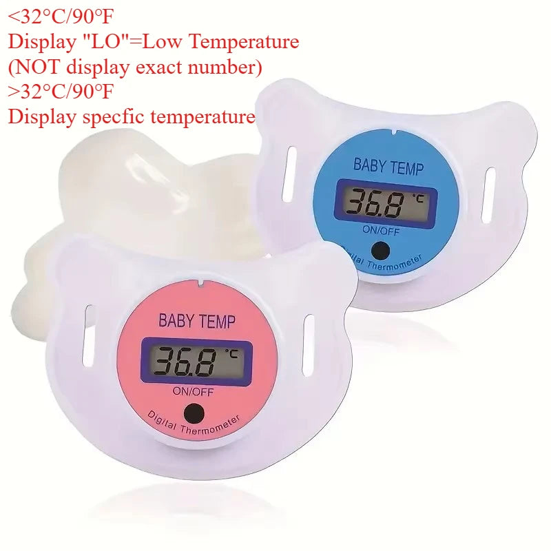 Baby Pacifier Thermometer — Digital Oral & Armpit