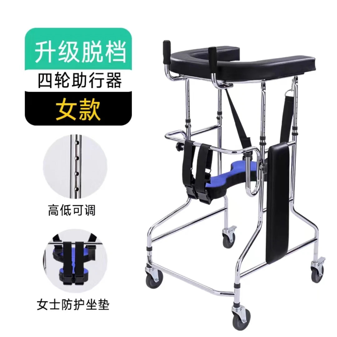 Senior Walking Aid with Seat – Rehab Walker for Elderly