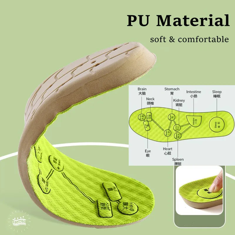 Acupressure Foot Insoles – Breathable Orthopedic Shoe Sole for Men & Women