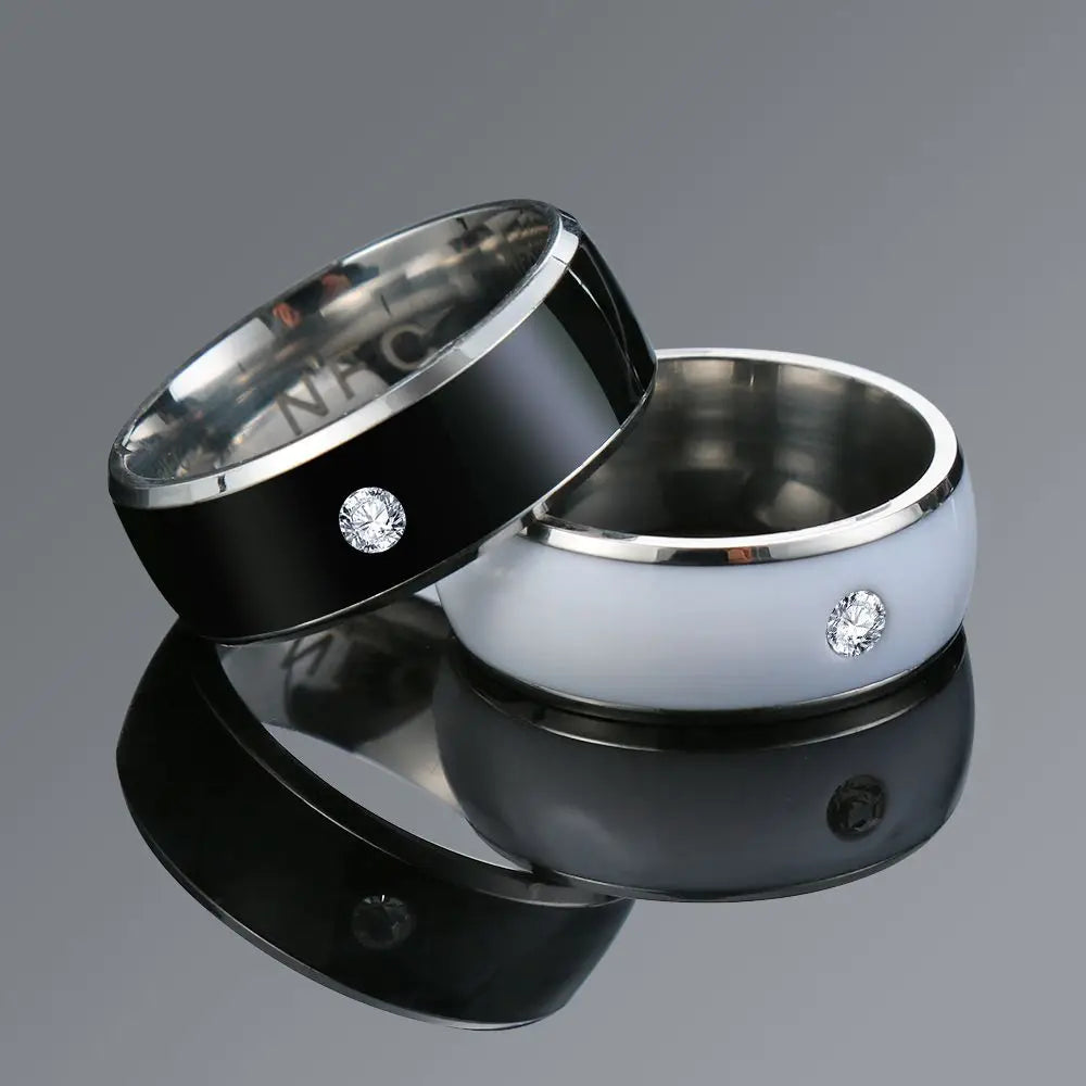 Fashion NFC Smart Ring – Waterproof Intelligent Wearable for Android, Unisex