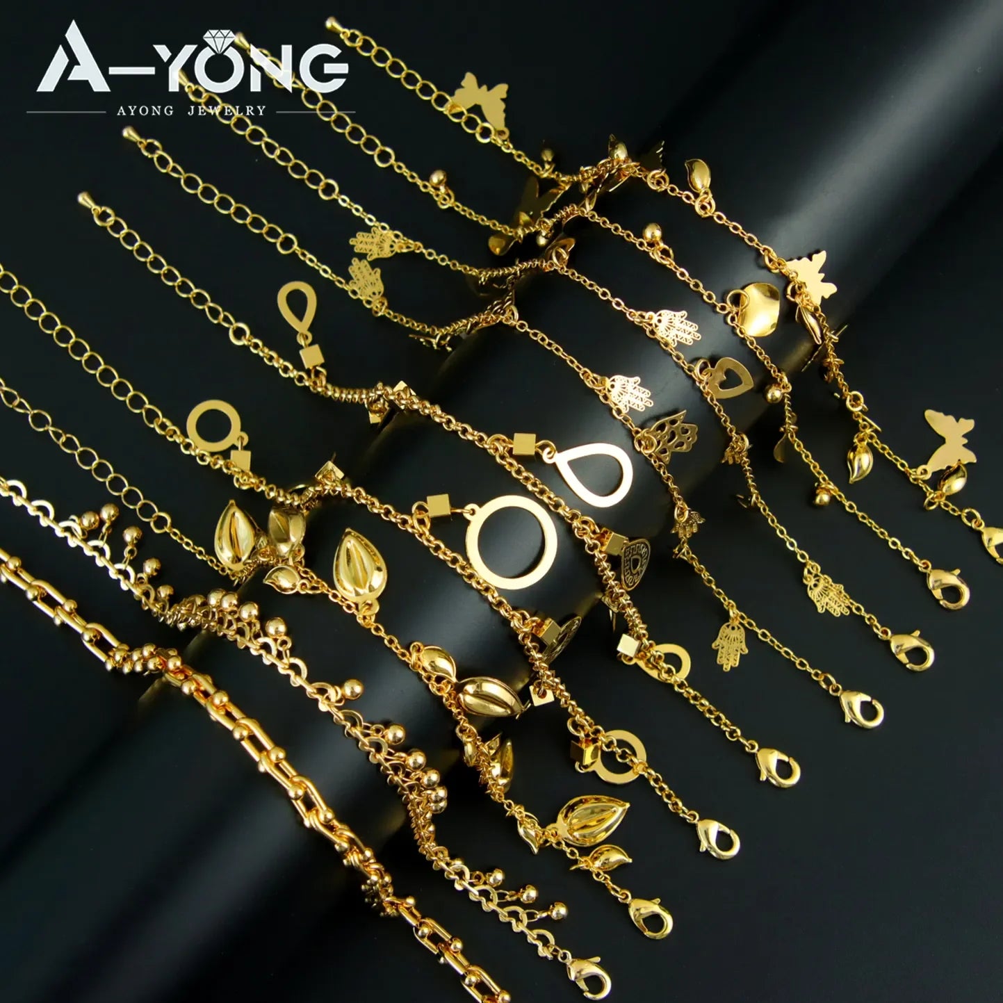 21K Gold Plated Ankle Bracelet for Women – Dubai Saudi Fashion