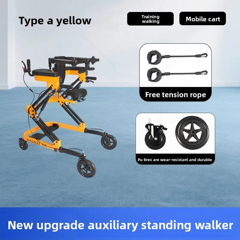 Elderly Anti-Skid Folding Walker – Rehabilitation Lower Limb Exercise Aid