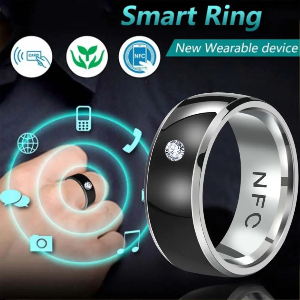 Fashion NFC Smart Ring – Waterproof Intelligent Wearable for Android, Unisex