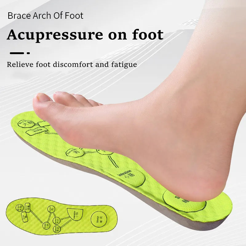 Acupressure Foot Insoles – Breathable Orthopedic Shoe Sole for Men & Women