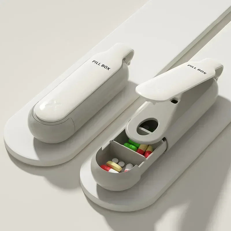 Portable Pill Organizer Case – Travel Medicine Box with Multiple Compartments