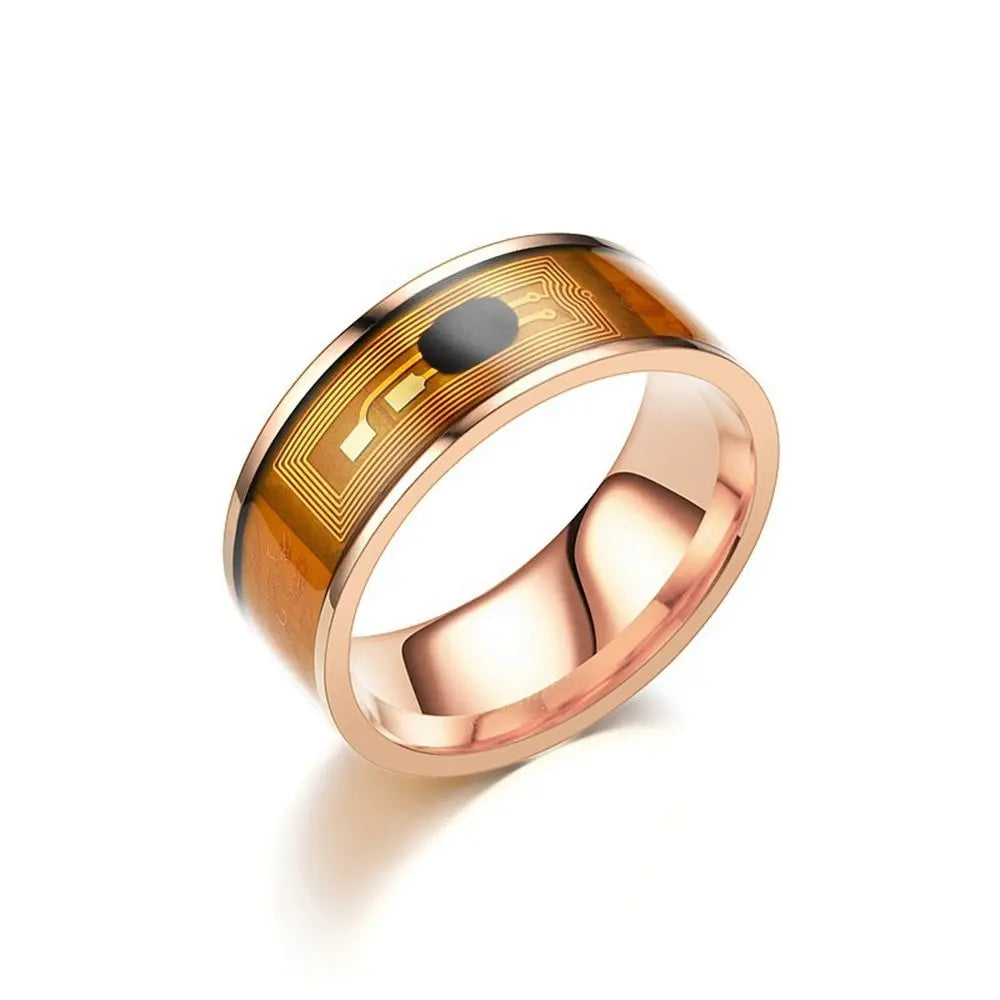 NFC Smart Ring for Women – Rhinestone Fashion Ring, Waterproof, Android Compatible