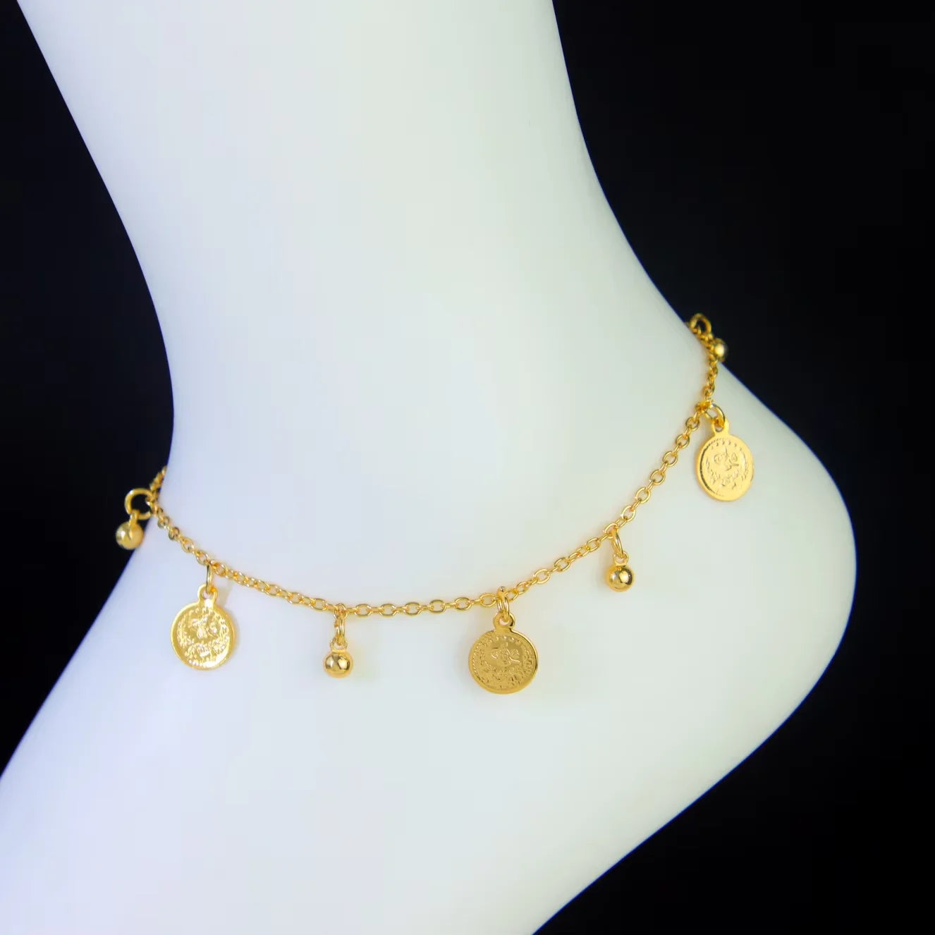 21K Gold Plated Ankle Bracelet for Women – Dubai Saudi Fashion