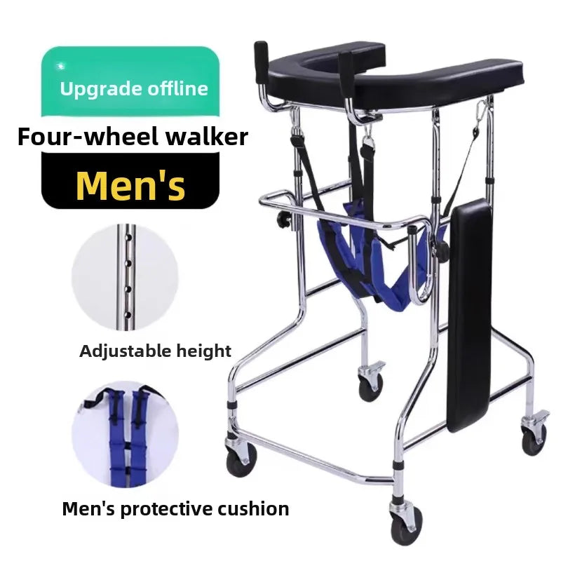 Senior Walking Aid with Seat – Rehab Walker for Elderly