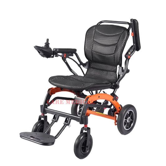 Foldable Aluminum Alloy Electric Wheelchair Long Battery Lightweight Smart for Elderly and Disabled