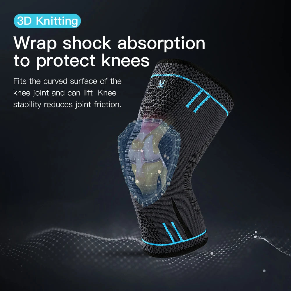 Compression Knee Support Sleeve — Elastic Brace for Sports