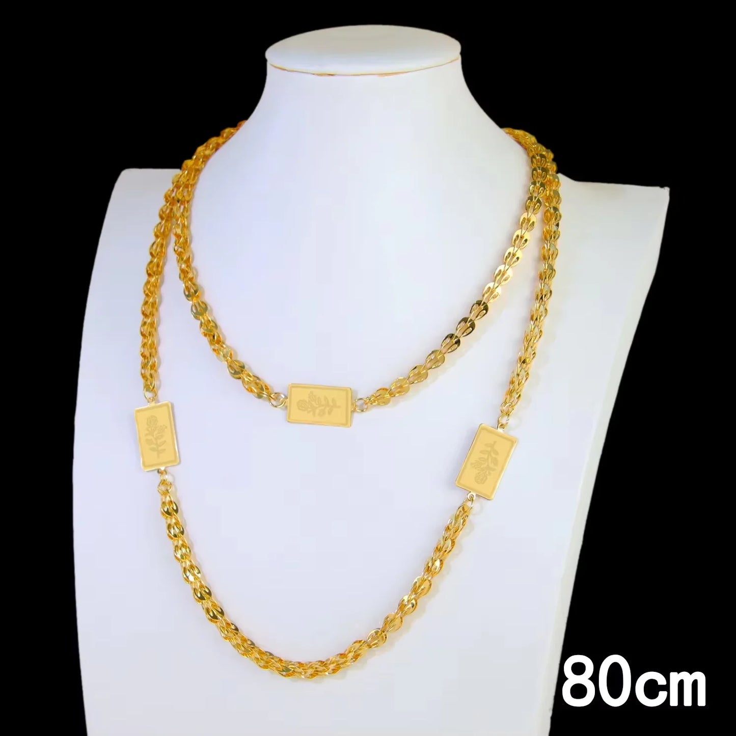 Dubai 21K Gold Plated Turkish Vintage Coin Chain Necklace