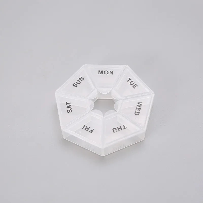 7-Day Pill Organizer Box – Weekly Tablet Holder for Travel & Daily Use