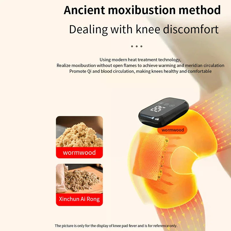 3 In 1 Knee Massager Electric Leg Joint Heating Vibration Massage Elbow Brace Arthritis Relief Fatigue Knee Support