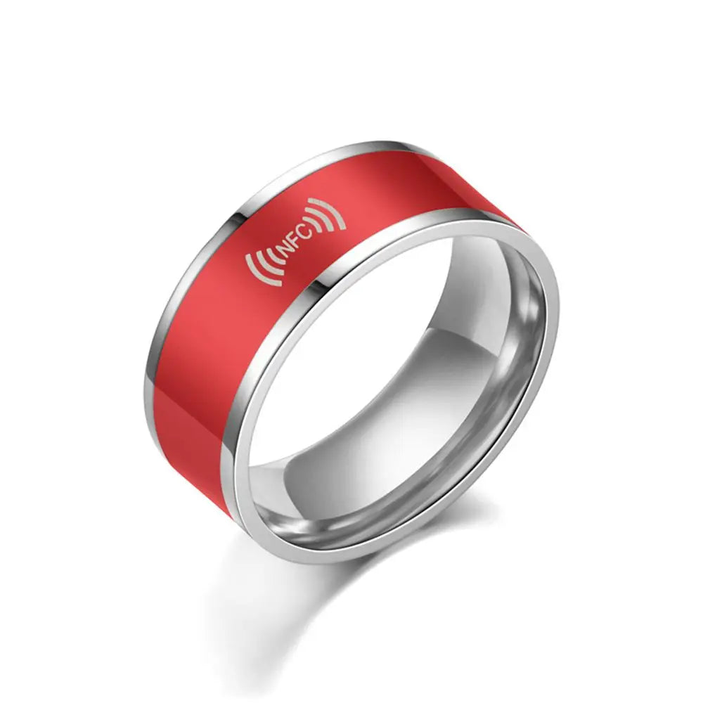 NFC Smart Ring for Women – Rhinestone Fashion Ring, Waterproof, Android Compatible