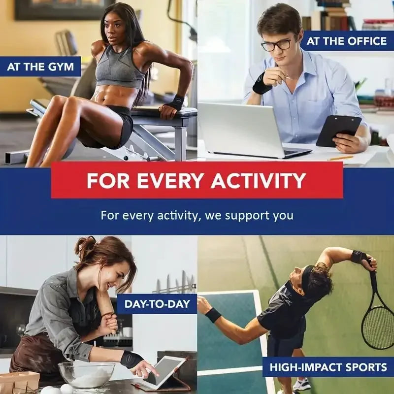 Adjustable Wrist Support Brace – Carpal Tunnel & Fitness Wrap for Men & Women