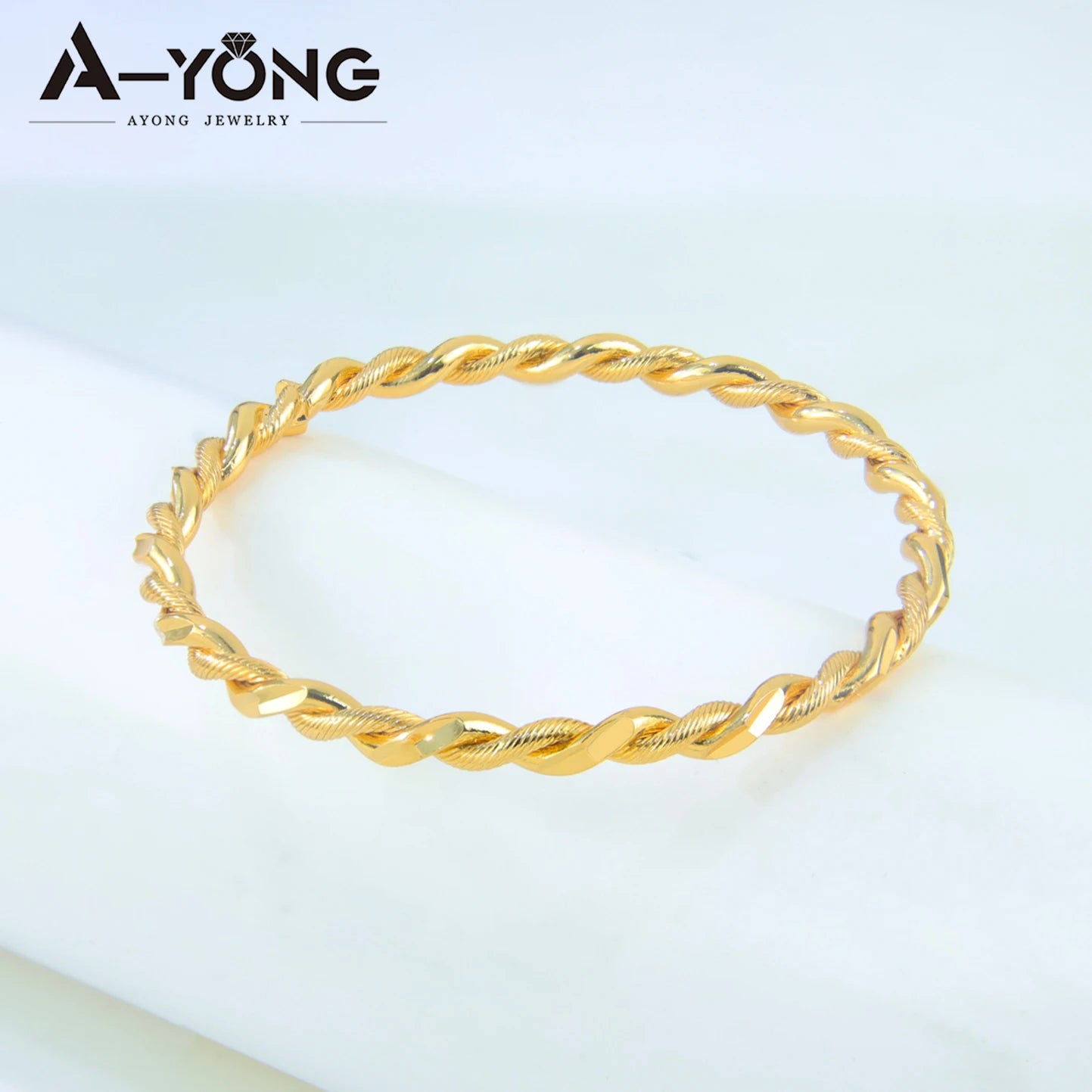 21K Gold Plated Kids Twist Bangle Bracelet – Dubai Turkish Style