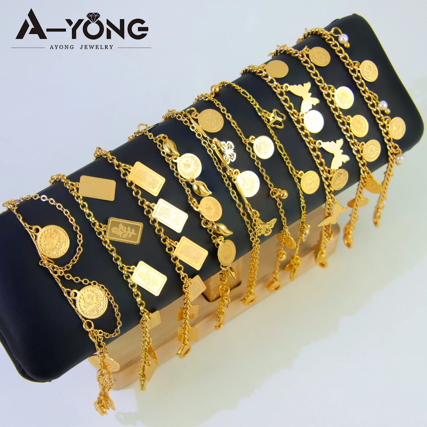 21K Gold Plated Ankle Bracelet for Women – Dubai Saudi Fashion