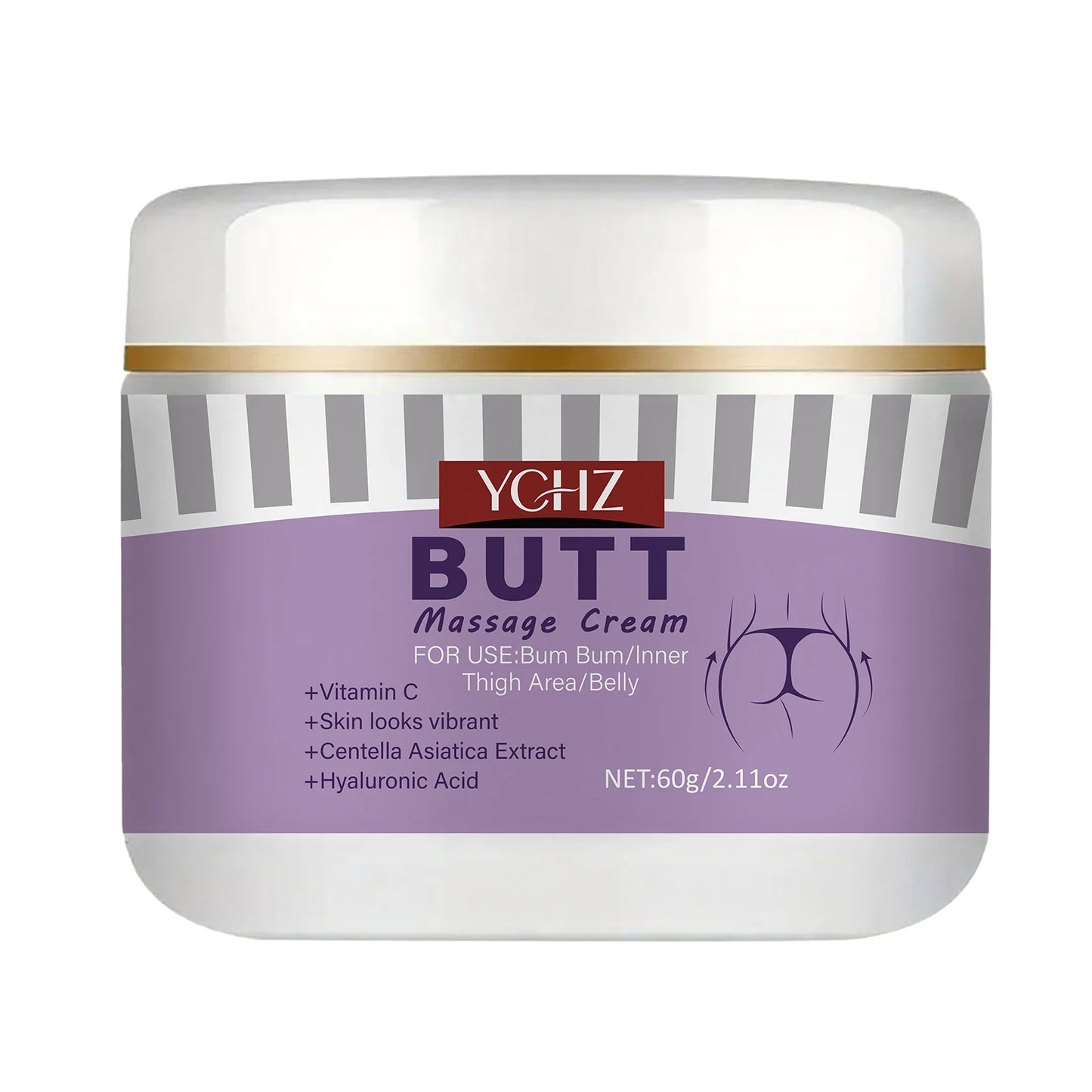 Butt Cream, Containing Vitamin E - Instant Butt-Lifting and Firming Massage Gel, Moisturizing and Plumping Cream, Specially Designed for Butt Shaping and Care - 60g
