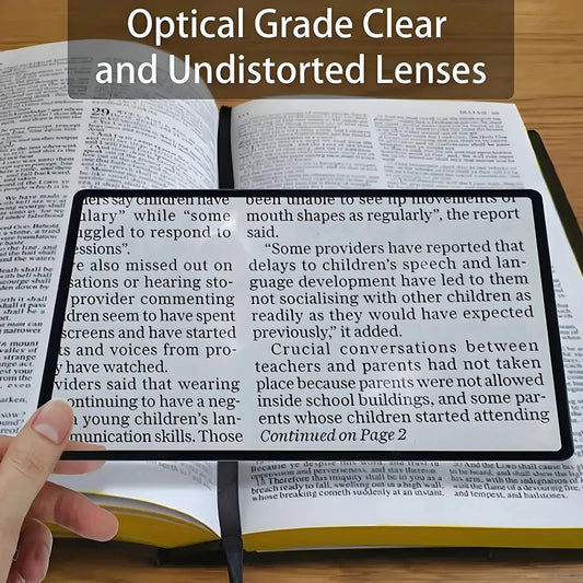 Full Page Magnifying Glass – Reading Aid Lens