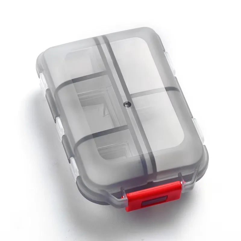 Portable Pill Organizer Case – Travel Medicine Box with Multiple Compartments