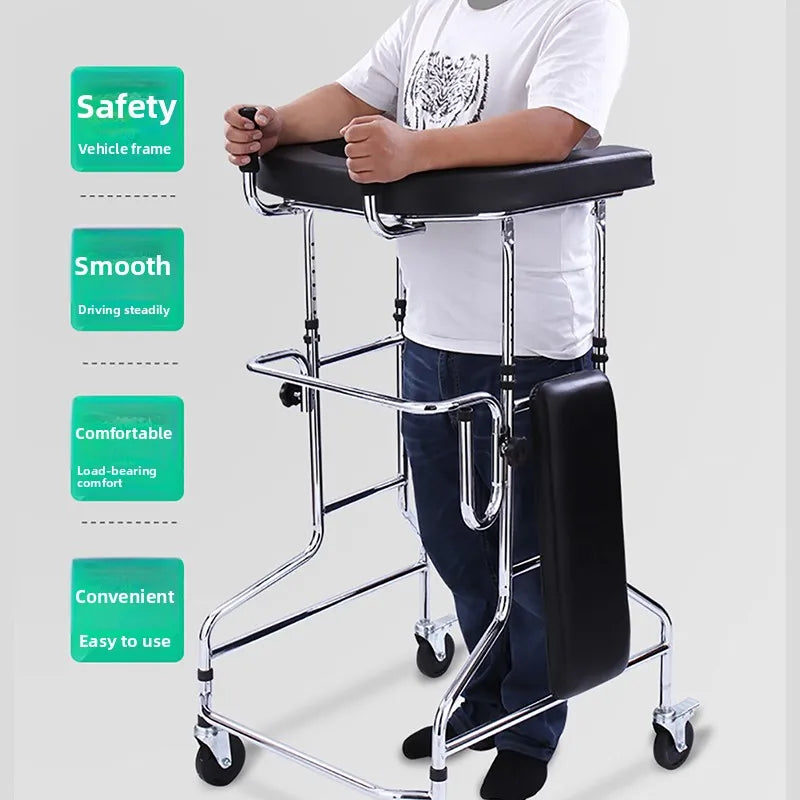 Senior Walking Aid with Seat – Rehab Walker for Elderly