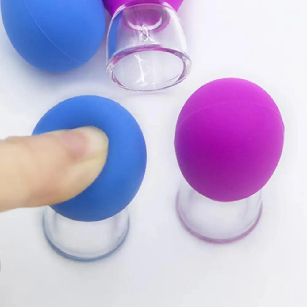 Silicone Cupping Massage Cup – Face, Neck & Body Suction Therapy Device