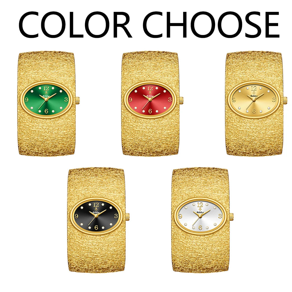 Luxury Gold Bracelet & Watch Set for Women