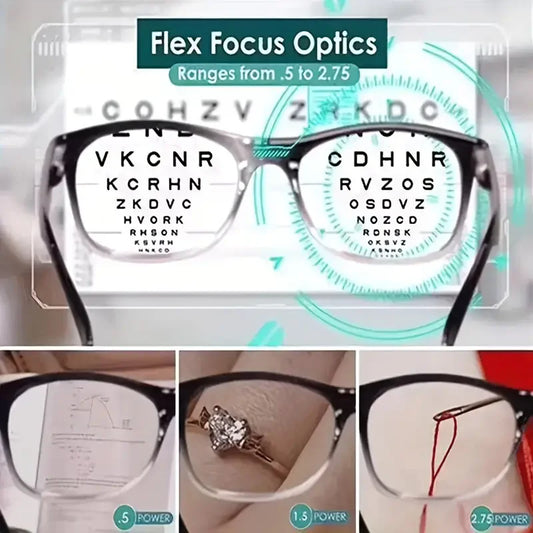 Auto-Adjusting Multifocal Reading Glasses – Bifocal for Men & Women